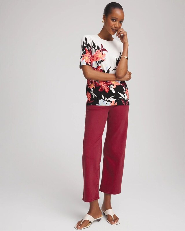 Girlfriend Wide-Leg Cropped Jean - image 2